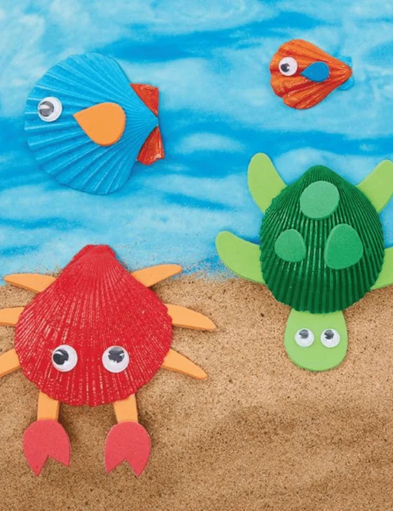 DIY Sea Shell Creatures