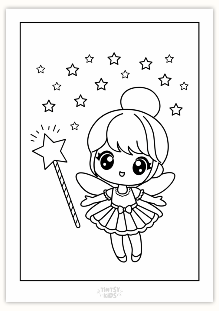 Free Fairy Coloring Page