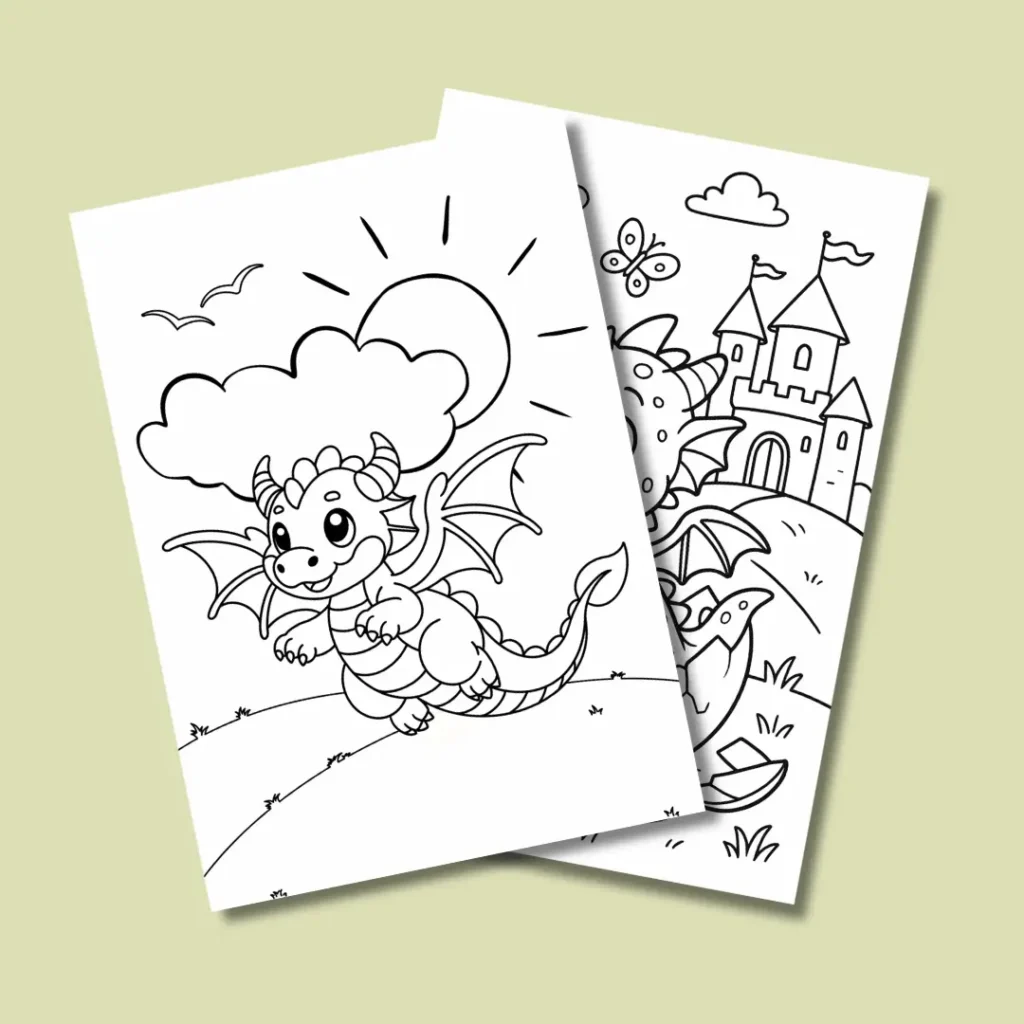 Free Fantasy Creature Coloring Page