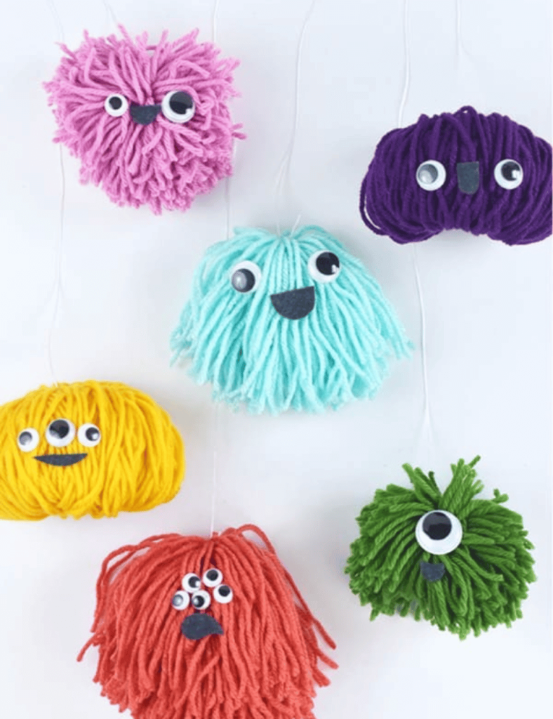 pom pom monsters craft