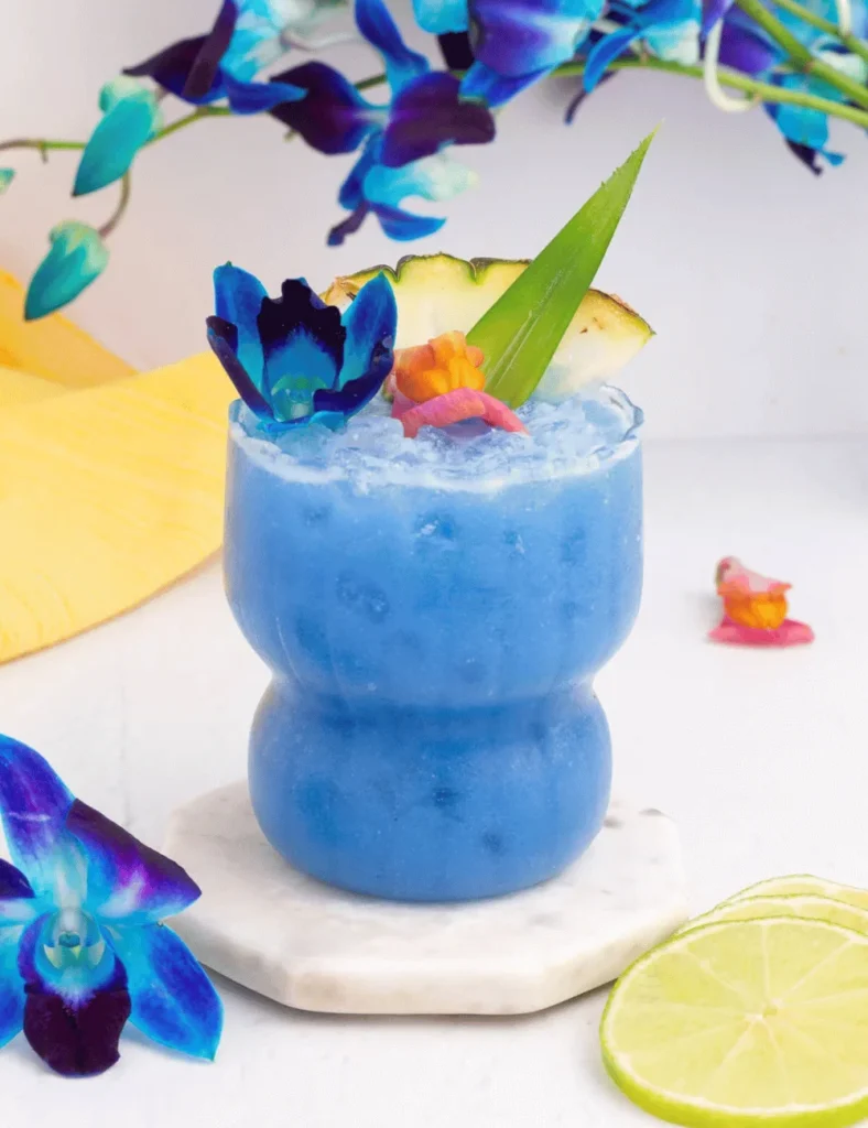 Blue Hawaii Cocktail. Baby shower mocktail recipes