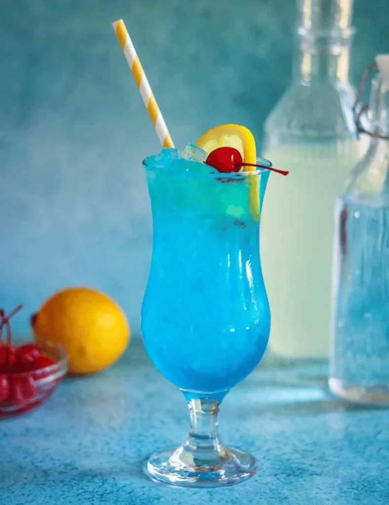 Blue Lagoon Mocktail. Baby shower mocktail recipes