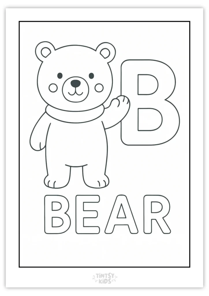 Free Alphabet Coloring Pages