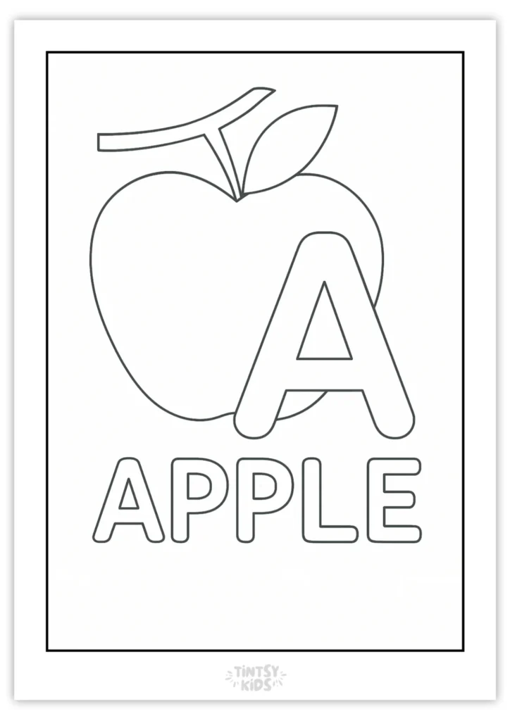 Free Alphabet Coloring Pages