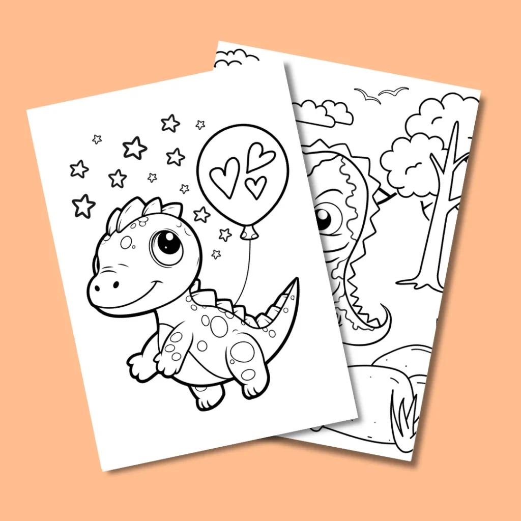 Free Dinosaurs Coloring Pages