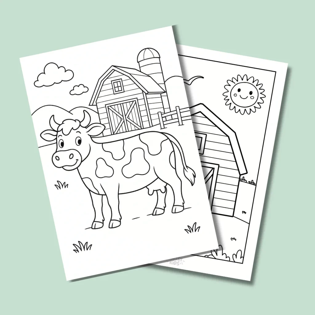 Free Farm life Coloring Pages