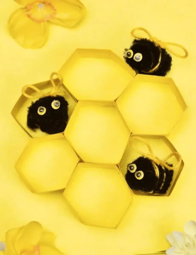 Pom Pom Bee Craft