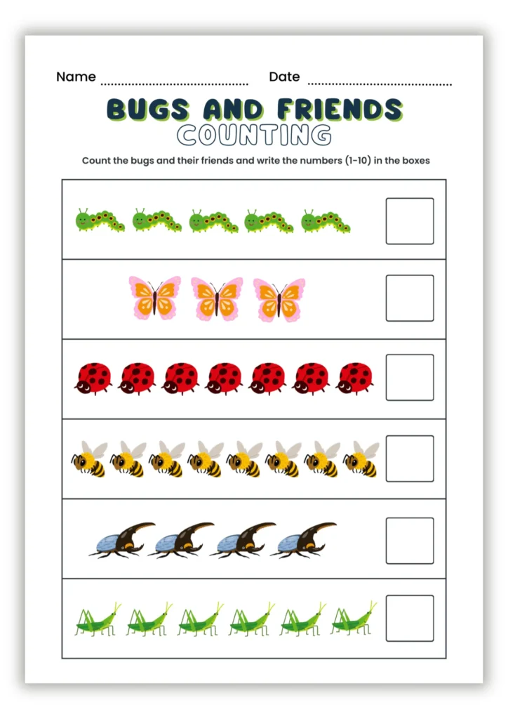 Free Early Math Worksheet Printable For Kids