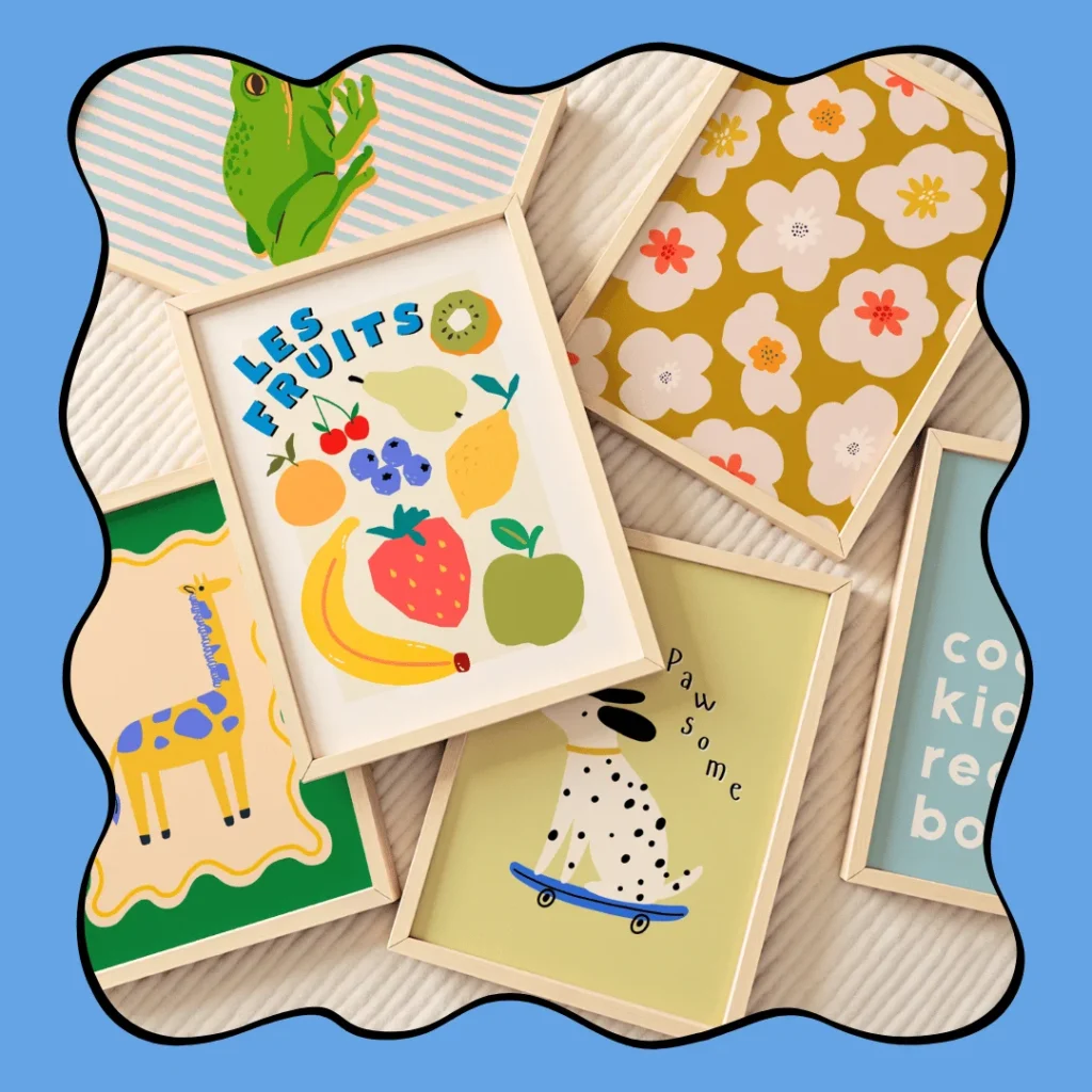 nursery printable wall art for kids