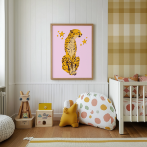 Pink Leopard Wall Art