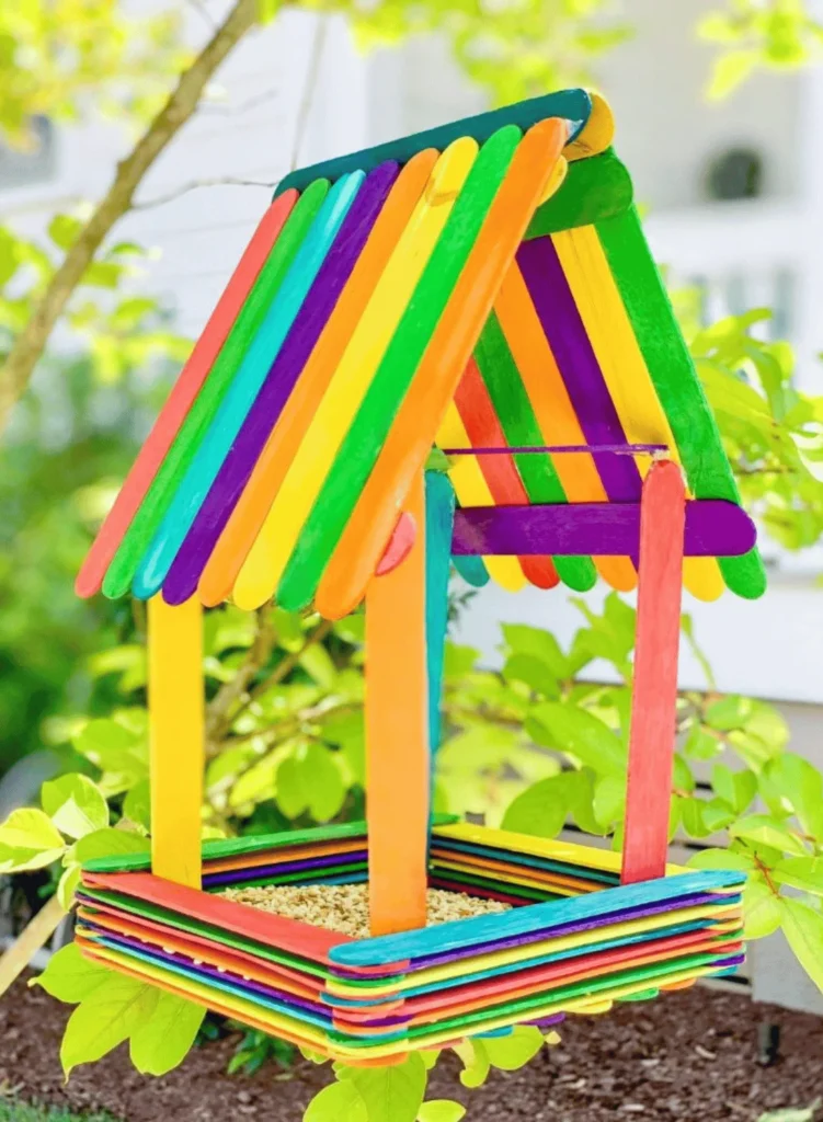 Popsicle Stick Bird Feeder