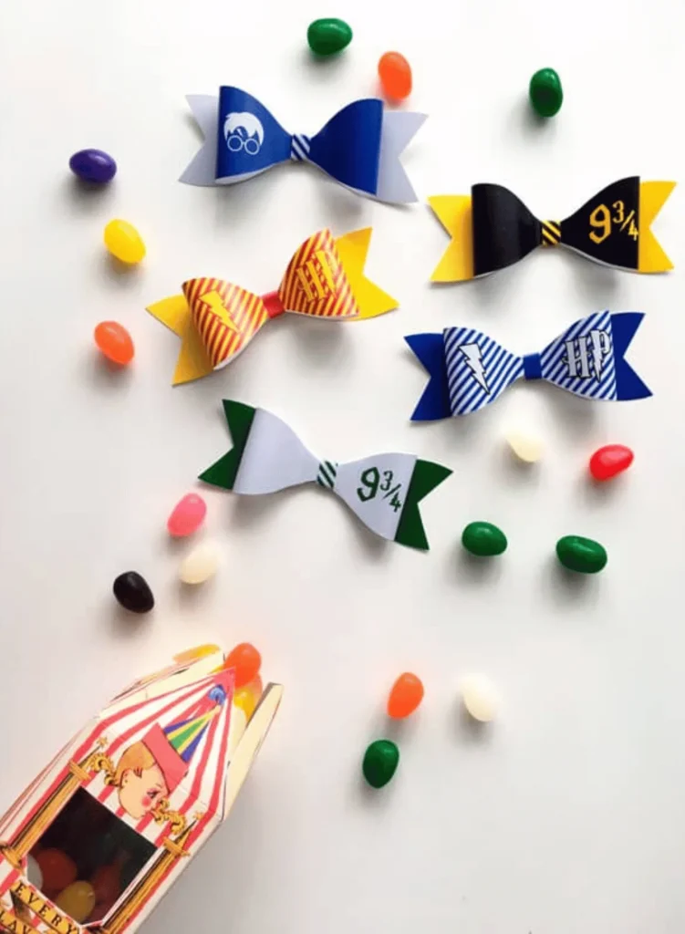 Harry Potter Paper Bows With Free Printable