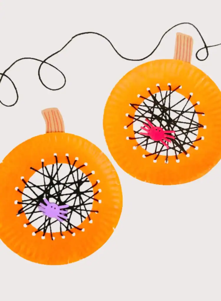 Paper Plate Pumpkin Crafts