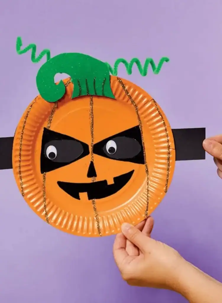 Paper Plate Pumpkin Crafts