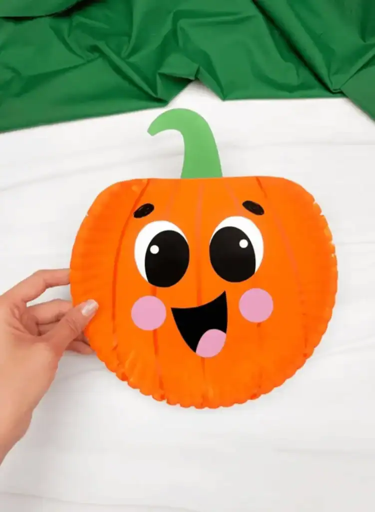Paper Plate Pumpkin Crafts