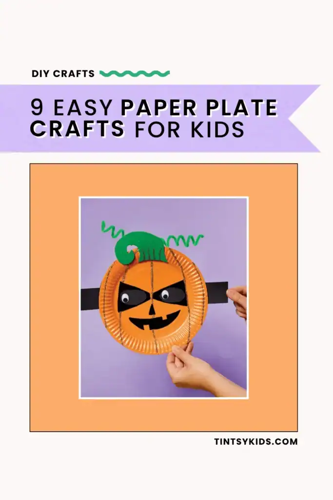 PAPER PLATE PUMPKIN CRAFT ideas for kids