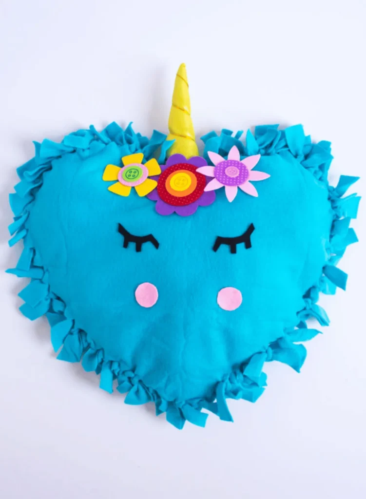 blue unicorn stuffed cushion craft