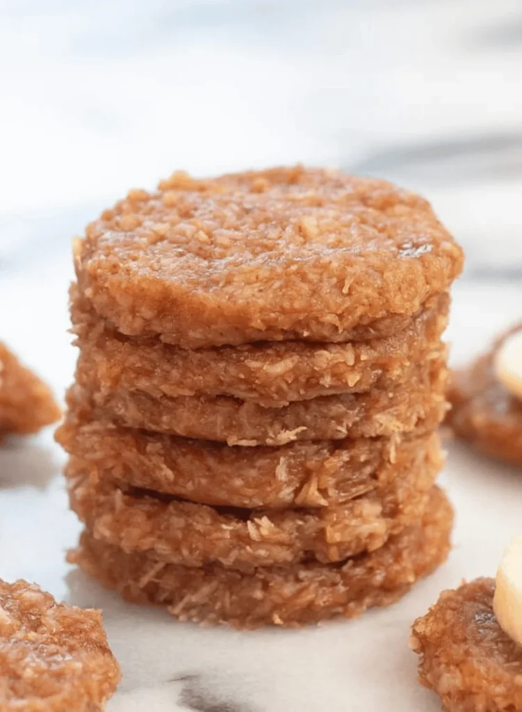 3 Ingredient No Bake Banana Cookies