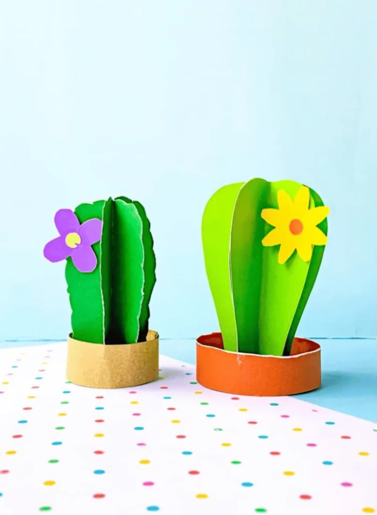 3d Paper Cactus Craft