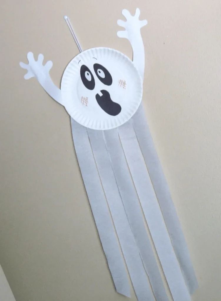 paper plate ghost craft