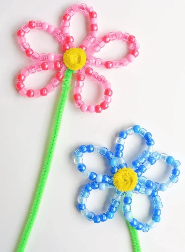 Beaded Pipe Cleaner Flowers