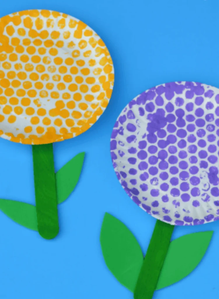 Bubble Wrap Flower Craft