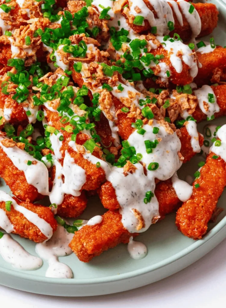 Buffalo Tofu Fries