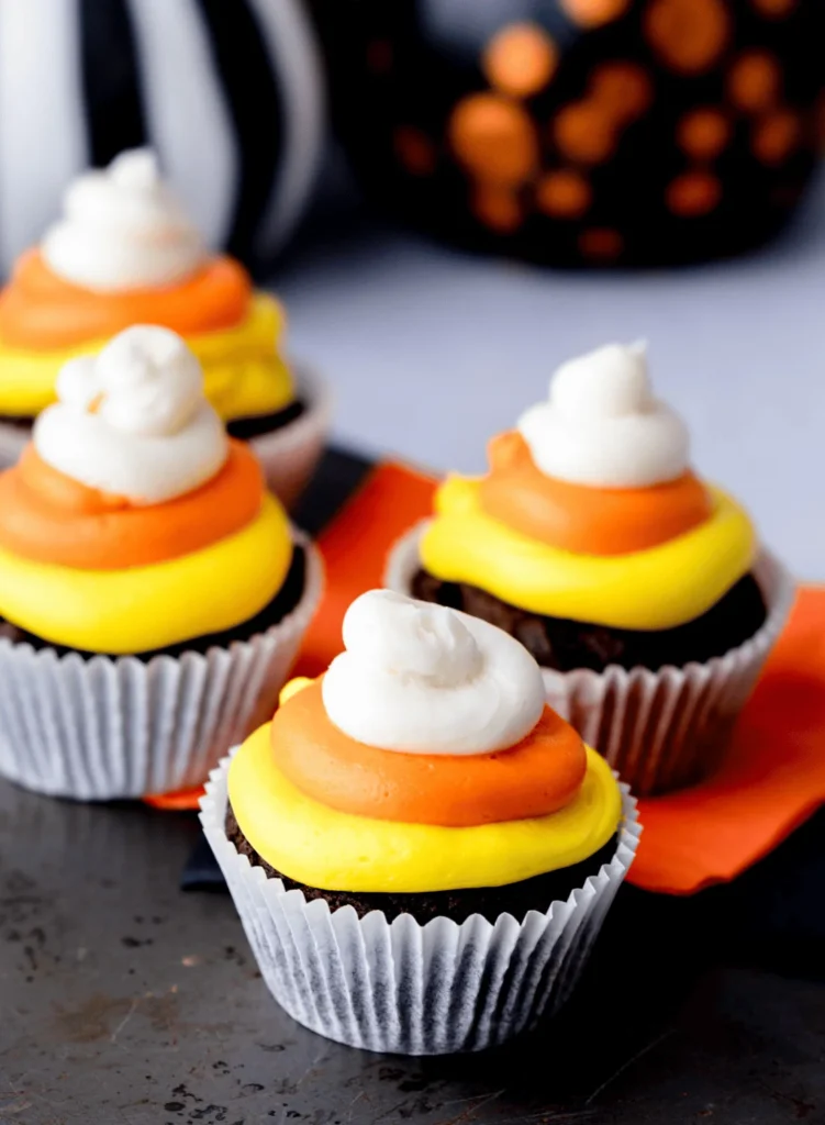 Candy Corn Cupcakes