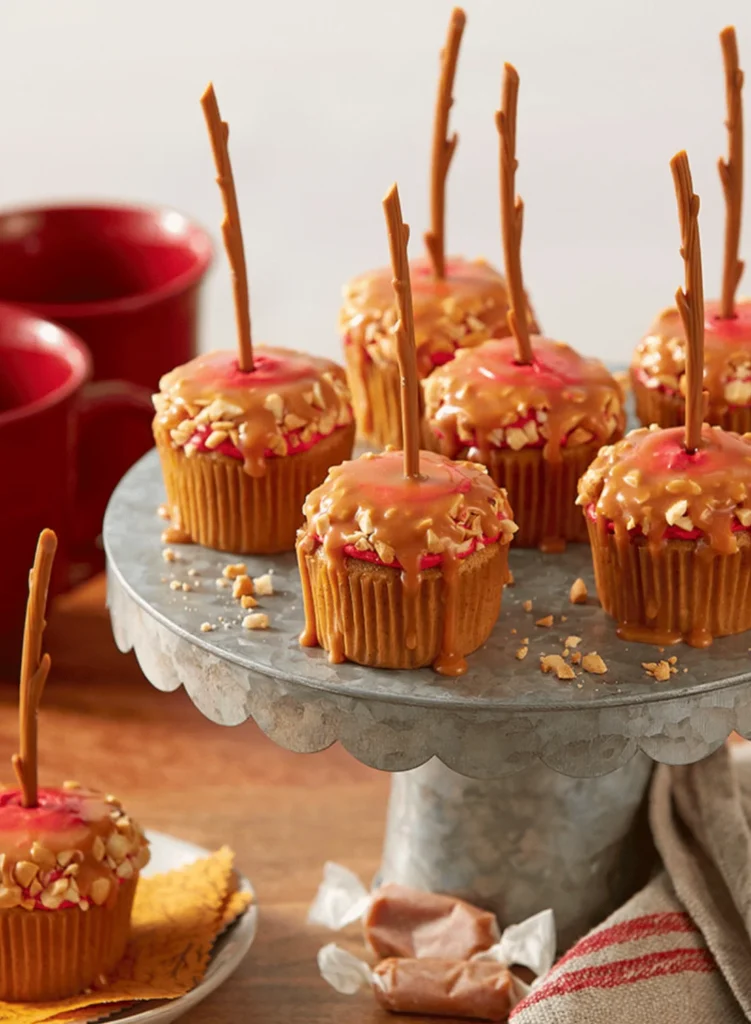 Caramel Apple Fall Cupcakes