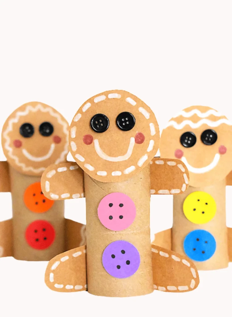 Cardboard Roll Gingerbread Man Craft