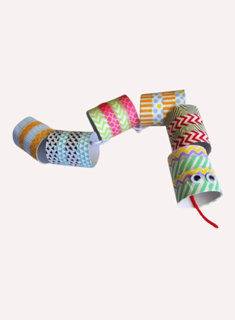 Cardboard Roll Snake Craft