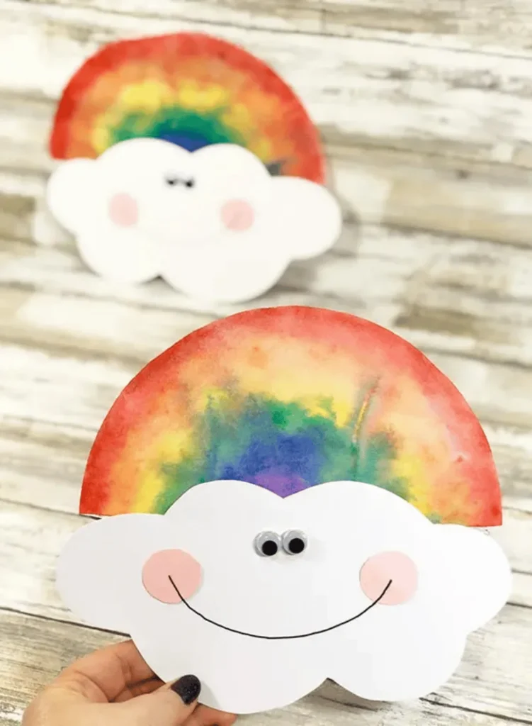 Coffee Filter Rainbow Craft