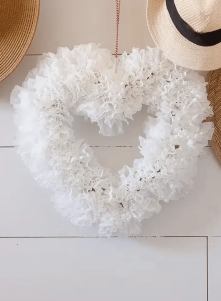 Coffee Filter Wreath
