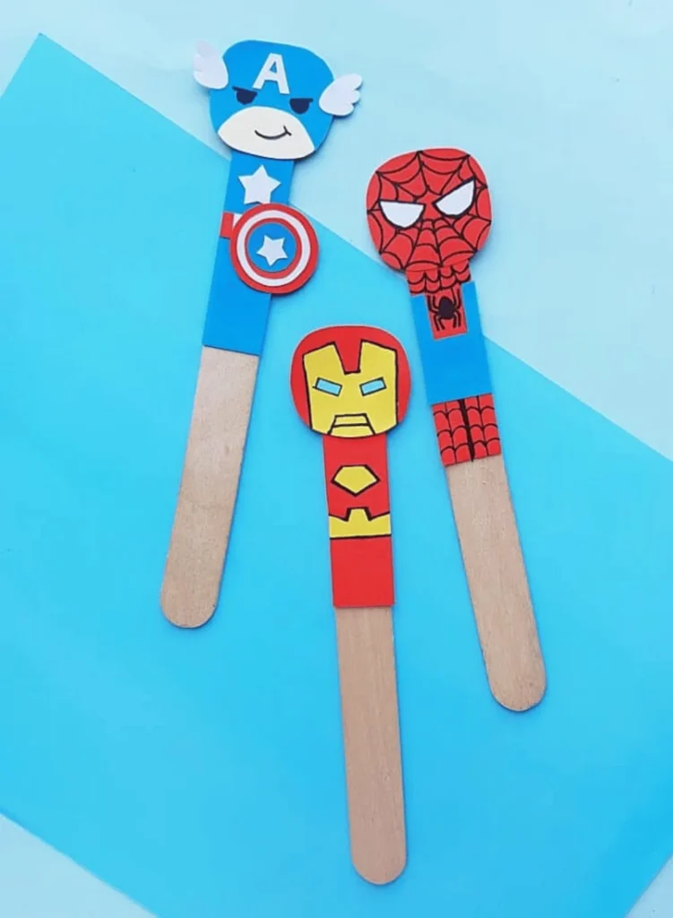 DIY Avengers Bookmarks