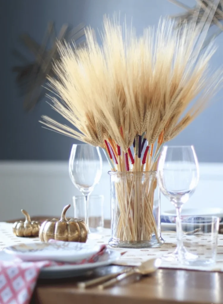 DIY Color Wrapped Wheat