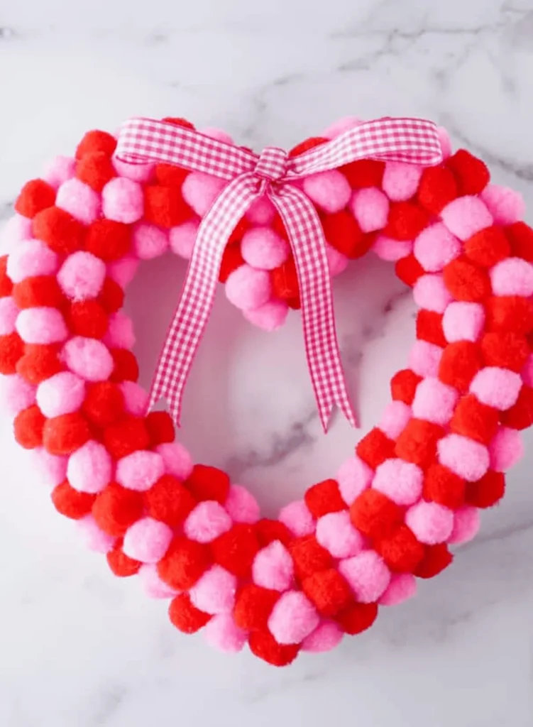 DIY Dollar Tree Heart Wreath