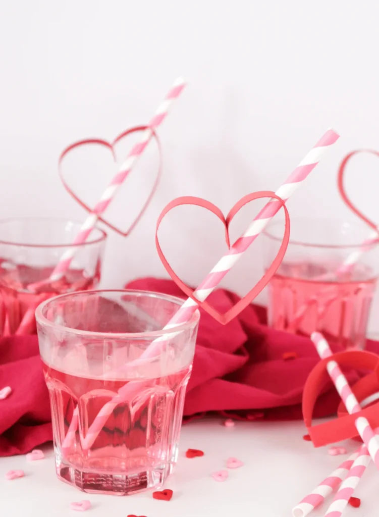 DIY Heart Straws