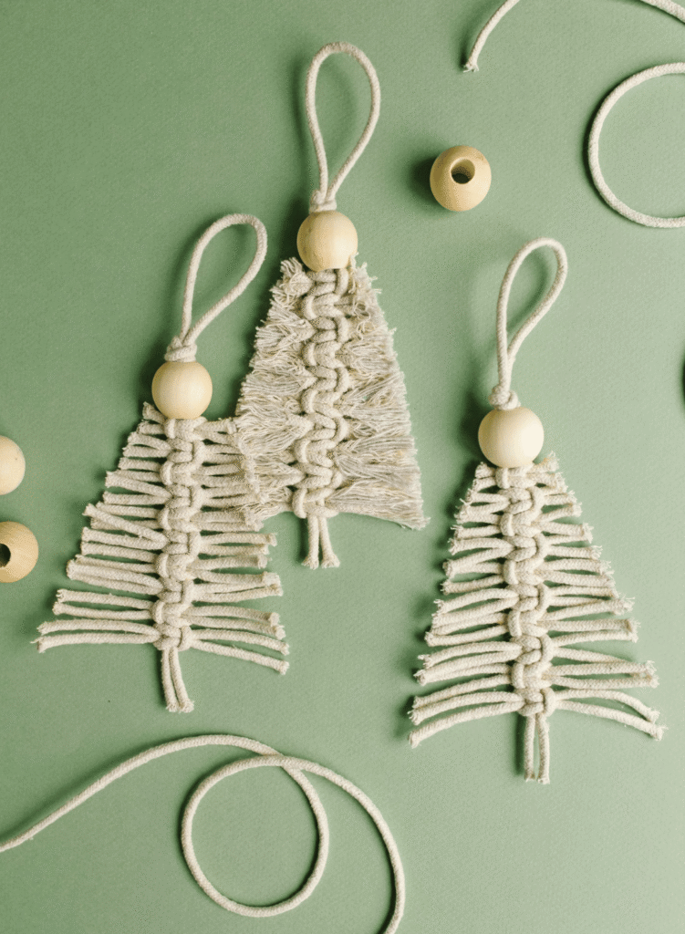 DIY Macrame Christmas Ornament