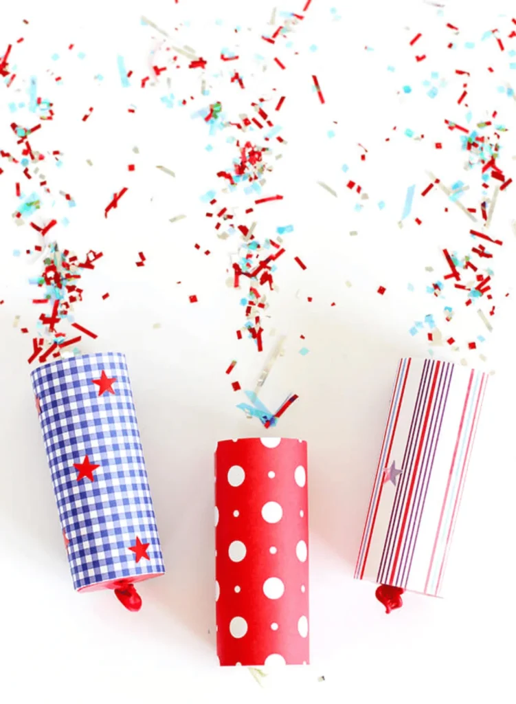 DIY confetti poppers