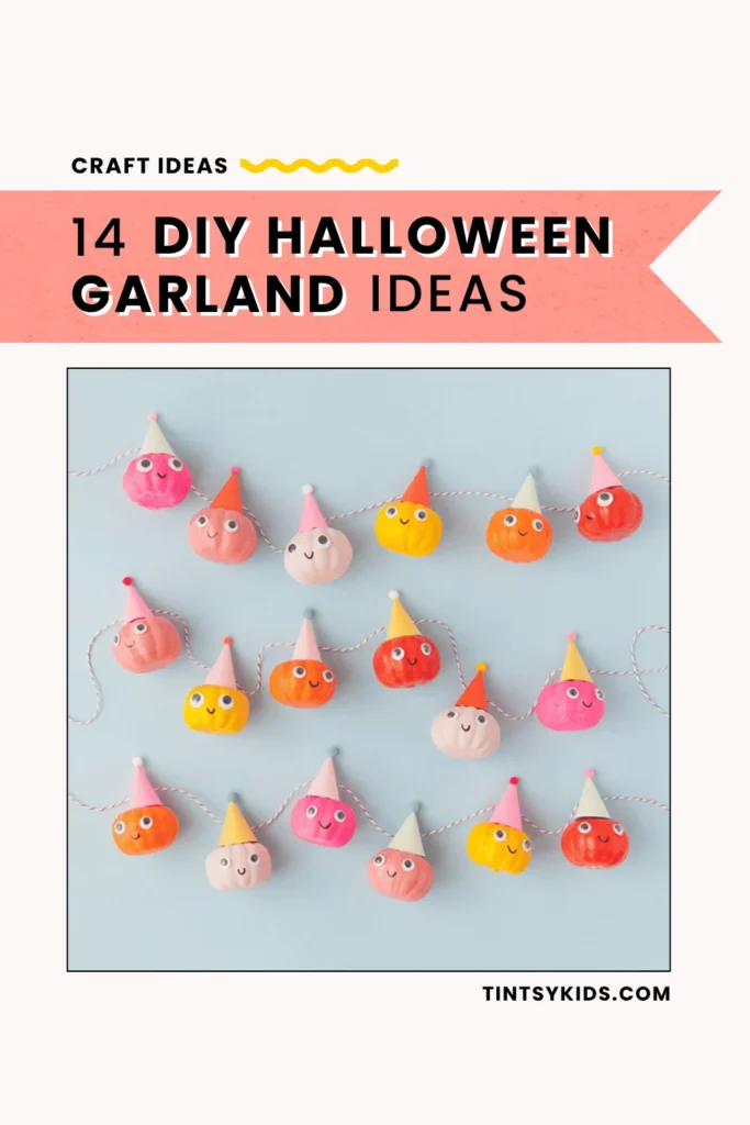 DIY halloween garland craft ideas for kids