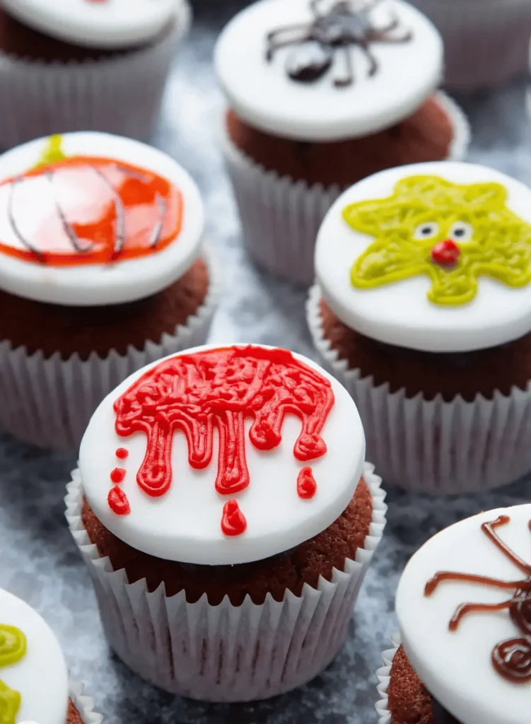 Dairy free Halloween cupcakes
