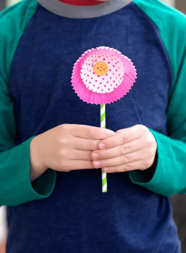 Easy Cupcake Liner Flowers