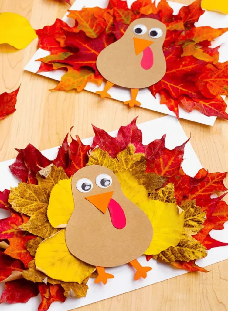 Fall Leaf Turkey Craft