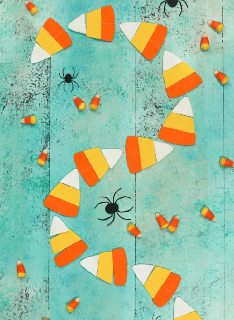 Felt Candy Corn Garland