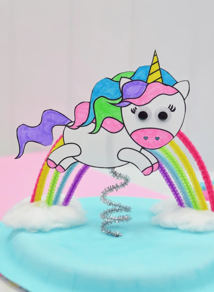 Flying Unicorn Paper Plate Craft