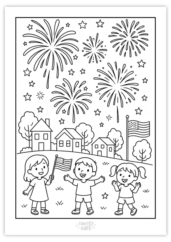 Free Fourth of July Coloring Pages