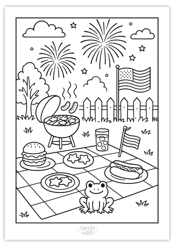 Free Fourth of July Coloring Pages