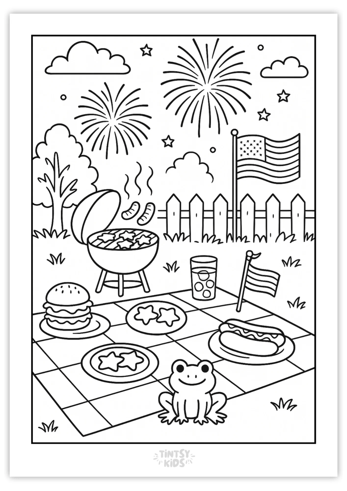Free Fourth of July Coloring Pages