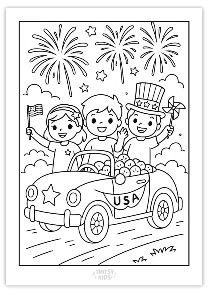 Free Fourth of July Coloring Pages
