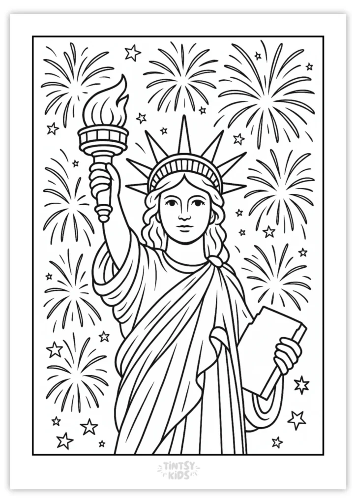 Free Fourth of July Coloring Pages